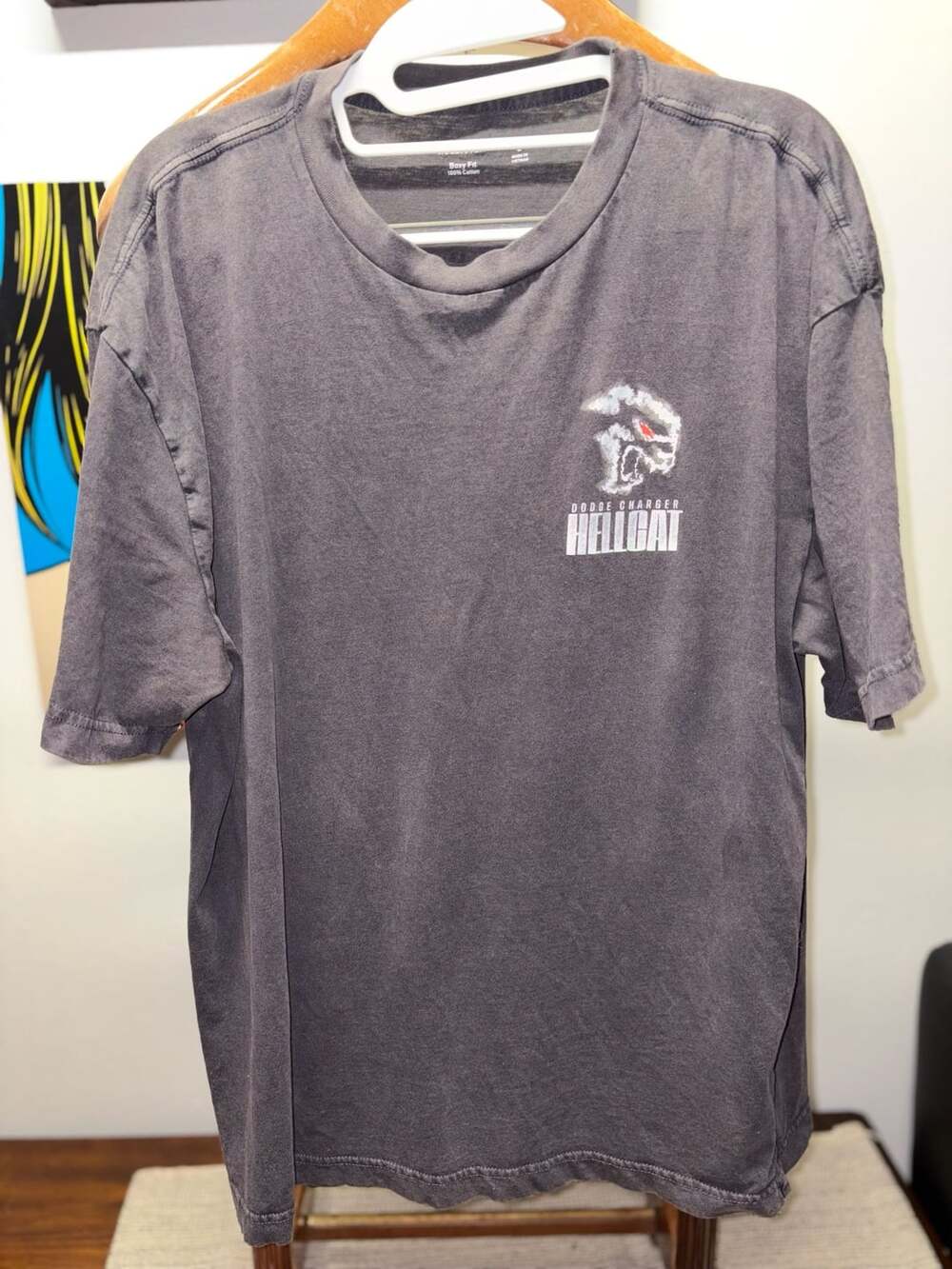 Hollister Dodge Charger Hellcat Boxy Fit T-Shirt Size L